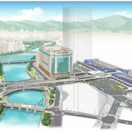 都市交通計画（草案）・鳥瞰パース